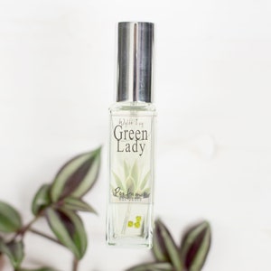 Green Lady Perfume Spring Inspired Fragrance of Aloe, Pear, Violet, Agave, and Willow image 1