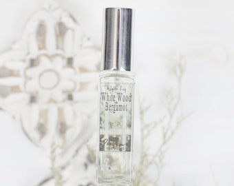 White Wood Bergamot + Perfume | Spring Inspired Fragrance of Warm Wood, Bergamot, White Tea, and Rain