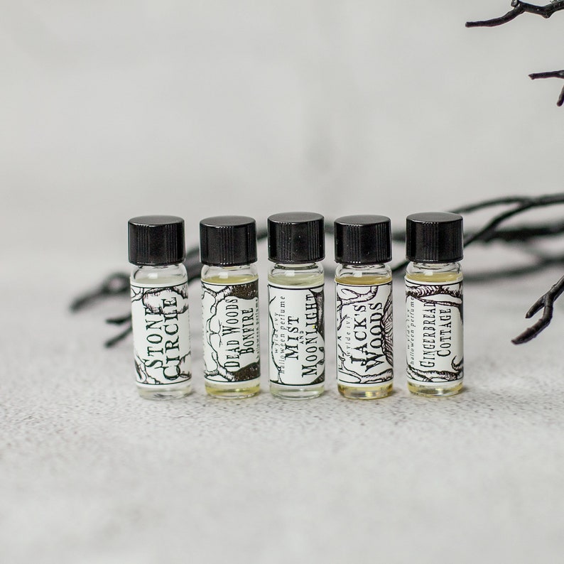 Jack's Woods Halloween Collection Perfume Oil Sampler Gift Set image 3