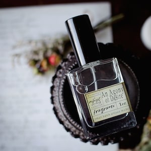 An Agony of Desire Perfume | Fragrance Inspired by Edger Allan Poe with Bergamot, Plum, Peppercorn, and Incense
