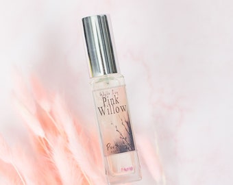 Pink Willow Perfume | Spring Inspired Scent of White Musk, Lily, Rain, Willow, Bamboo, Strawberry, Apricot, and Vanilla