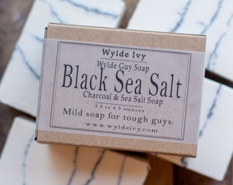 Black Sea Salt Handmade Men's Soap
