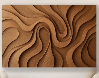 3D Carved Wall Panel CNC Files: STL/DXF Router Project (400x400x30 mm)