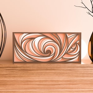 Laser cut files - 3d svg panel - Laser cutting file - laser cut ornament - dxf file for plasma - mandala svg - mandala wall art-3d wall art