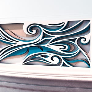 Laser cut files - 3d svg panel - Laser cutting file - laser cut ornament - dxf file for plasma - mandala svg - mandala wall art-3d wall art