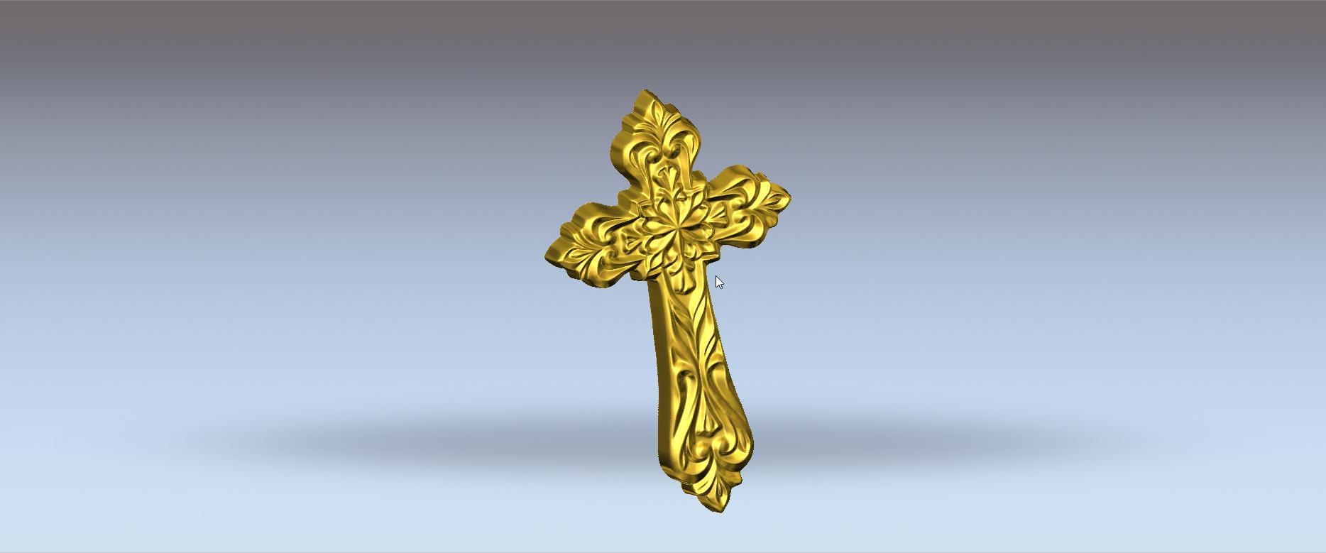 3D Cross STL Model: CNC Carving File for Woodworking - Etsy