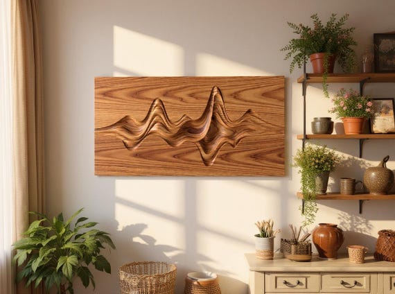 Soundwave CNC Wood Wall Art - 3D Model Relief (stl/obj/dxf) - Etsy