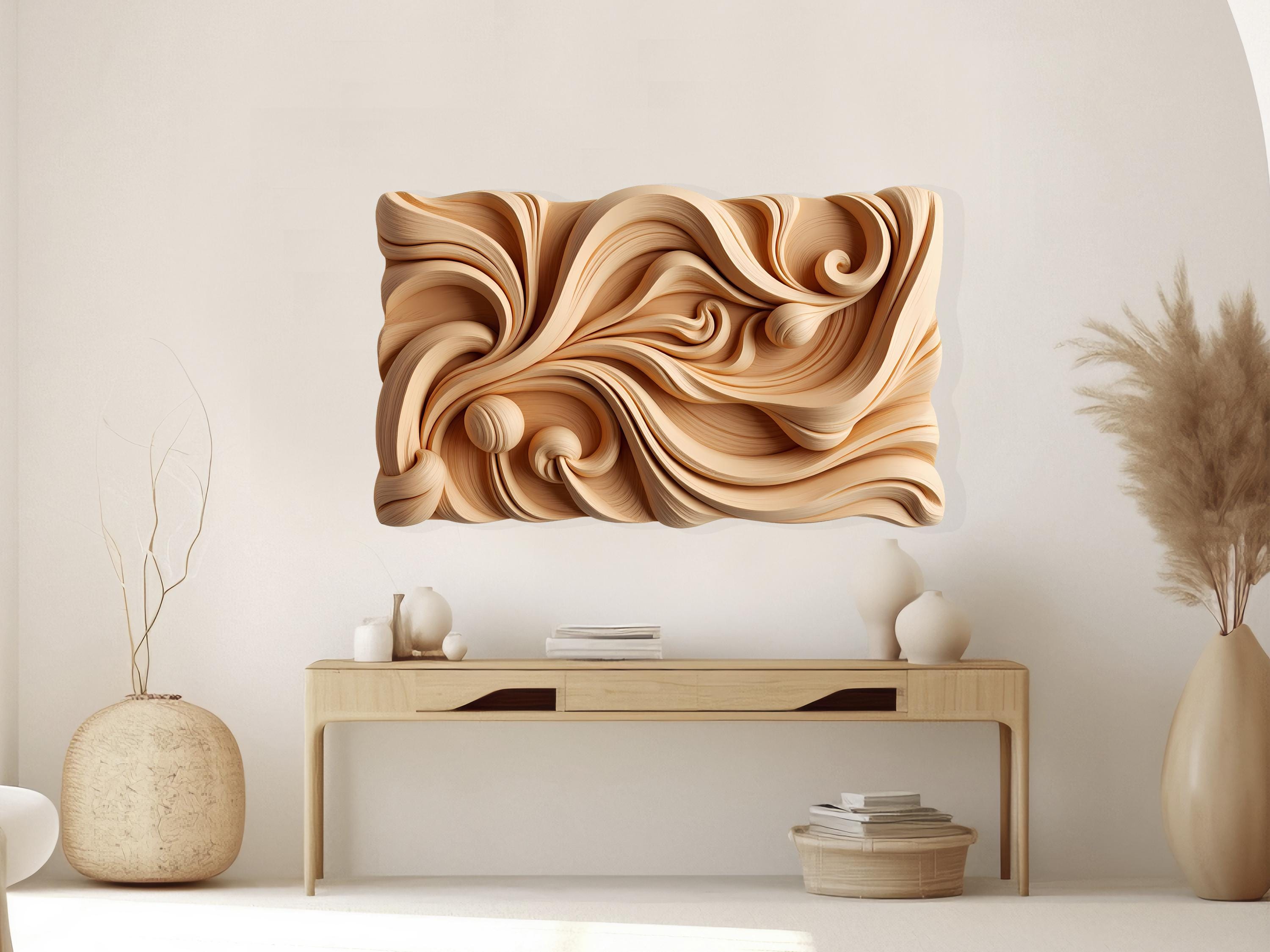 Wave 3D Wall Panel CNC Files – Stl, Dxf, Obj - Etsy