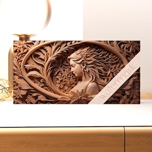 3D illusion engraving - Laser Burn png - Laser cut file - Laser burn 3d illusion - Laser engraving file