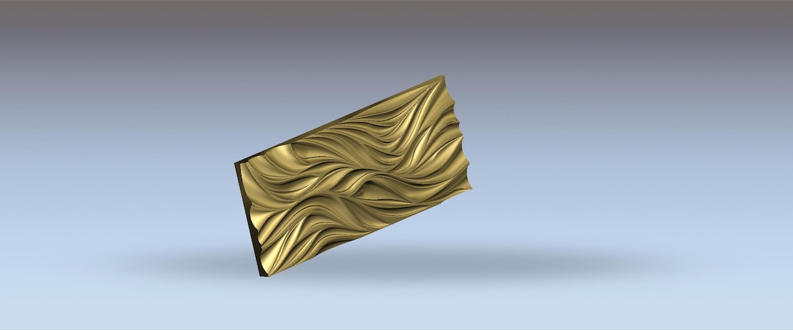 Wavy 3D Wall Panel CNC Router Model (stl/obj/dxf) - Etsy