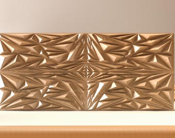 Geometric 3D Wall Panel: CNC Router Carving STL Model