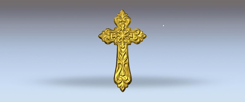 3D Cross STL Model: CNC Carving File for Woodworking - Etsy