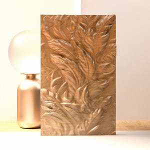 Arquivos CNC para madeira - relevo de modelo 3D - escultura em madeira CNC - decoração de parede STL - escultura de parede CNC - arquivos de roteador CNC
