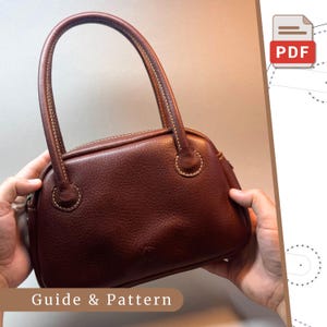 Leather Bag Pattern PDF, Bag PDF, Bag Template pdf, DIY Bag Pattern, Leather Bag pdf, Handmade Bag, Simple Bag pdf