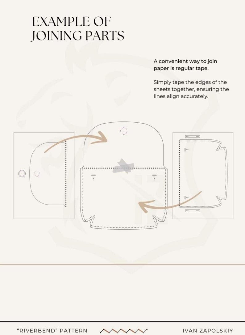 Create your bag with a PDF pattern and step-by-step guide. This template is perfect for creativity enthusiasts. Design a unique bag that highlights your personality and skills while being practical for everyday use or gifting.