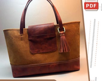 Leather Savanna Bag Template: DIY Sewing Pattern (PDF)