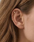 Minimalist Layered Chain Sterling Silver Earrings Earring Accessories | Valentine's Day Romantic Gift for Girlfriend product logo