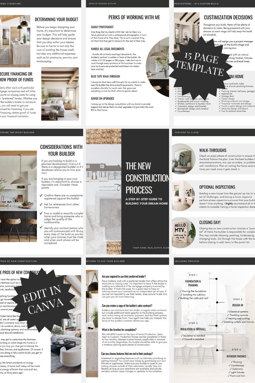New Home Checklist | New Home Checklist | New Construction Guide | Real ...