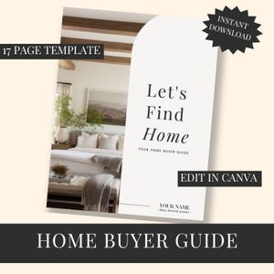 Real Estate Home Buyer Guide | Real Estate Marketing | Real Estate Canva Template | Buyer Roadmap | Buyer Presentation | Home Buyer Packet