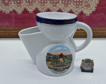 Great Yarmouth Venetian Waterways Shaving Scuttle - Vintage Porcelain