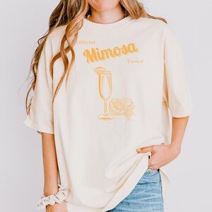 Mimosa-Shirt | Spaß-Cocktail-T-Shirt | lässiges Sommergetränk T-Shirt | Junggesellinnenabschied | einzigartiges Alkohol Geschenk | Mädchen Reise