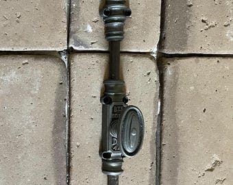 Antique Cast Iron French Crémone. Vintage windows, furniture hardware.