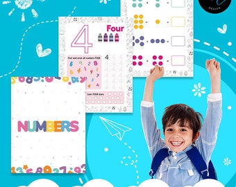 Printable Number Worksheets, Preschool Learning Activities (PDF Download)