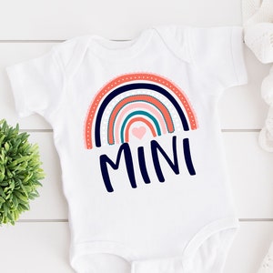 Rainbow Mini, Baby Bodysuit, Mini One Piece, Mini toddler shirt, Mother's Day Shirt, Matching family shirts, Mother's Day Gift, kids shirts