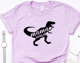 Mamasaurus Shirt - Mama Saurus Tee Shirt - Mother's Day Gift - Dinosaur Mom Shirt - Dinosaur Shirt - Family Dino Graphic T-Shirt - Mommy tee