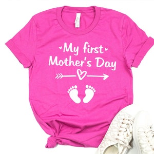 Mother's Day Gift, My First Mothers Day Shirt, Mom Shirt, Mother's Day Shirt, Mommy Shirt, Gift for Mom, New Mom Gift,Pregnancy Announcement
