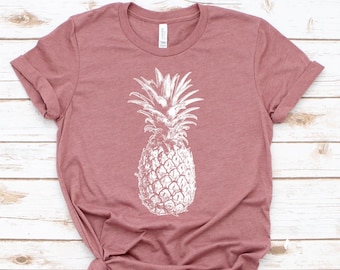 Pineapple Shirt, Shirts for Women, Graphic Tees, Foodie Shirt, Summer Shirt, Cute Pineapple T Shirt, Pineapple Lover, Gift for Her, Gifts