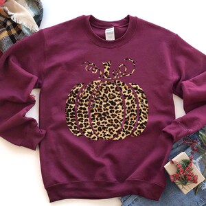 Leopard Pumpkin Sweatshirt, Cheetah pumpkin, Fall Sweatshirt, Pumpkin shirt