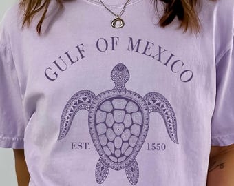 Retro Turtle Gulf of Mexico Shirt, Stay Salty and Resist Comfort Colors®, Democrat tee, Gulf of Mexico est 1550, Gift for Mom, Birthday Gift