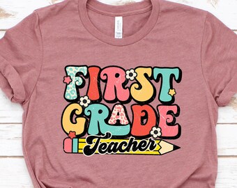 Chemise de professeur de première année, chemise de professeur de 1re année, chemise de premier jour d'école, chemise de rentrée, chemises de première année, chemise de professeur