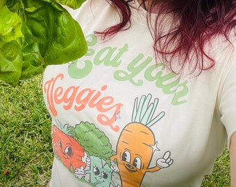 Eat Your Veggies, Veggies Shirt, Cute Graphic Shirt, Vegan Shirt, Farmers Market Vegetable Shirt, Salad, Vegan Shirt, Organic Farm Tee shirt