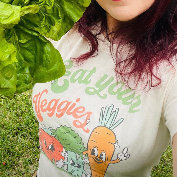 Eat Your Veggies, Veggies Shirt, Cute Graphic Shirt, Vegan Shirt, Farmers Market Vegetable Shirt, Salad, Vegan Shirt, Organic Farm Tee shirt