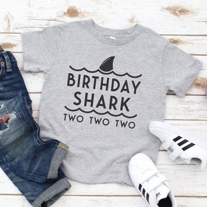 Birthday Shark Custom year T-shirt, Family Shark Shirts, Unisex Womens Toddler Kids Cute Matching Shark T Shirts, Mom Dad Shark for birthday