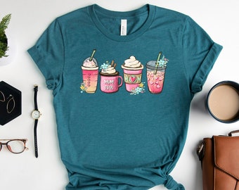 Mother's day coffee shirt, Coffee Mother's Day shirt, Womens Cute Mom Shirt,Gift for mom, New Mommy tee, Coffee lover tee, Grandma Gift,Nana