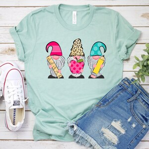 Teacher Gnome Shirt, Teacher Gifts, Kindergarten Teacher Tee, Teacher Shirt, Field Trip Shirts for Teachers, Teacher T-shirt