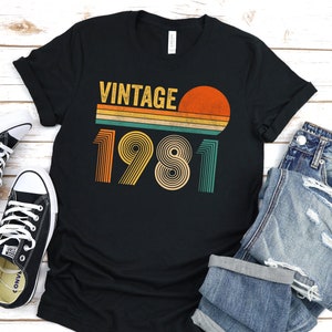 40th Birthday Shirt,Vintage 1981 Shirt,40th Birthday Gift For Women,40th Birthday Gift For Men,40thBirthday Best Friend,40th Birthday Woman