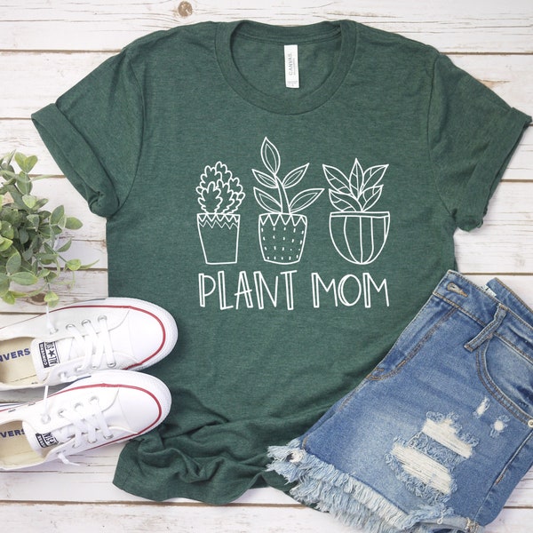 Pflanze Mama Shirt, Pflanze Mama, Pflanze Dame, lustige Grafik-t-Shirt, Pflanze Mama Geschenk, lustige Pflanze Shirt, Wildflower Shirt, Shirt für Frauen, Garten t