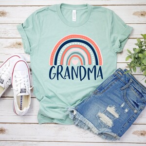 Mothers day gift for Grandma, Grandma Shirt, Grandma Rainbow Shirt - Mothers Day Gift - Grandma Gifts, Cute Grandma T-shirt