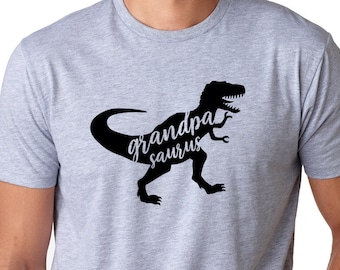 Grandpa Saurus Shirt -  Grandpa T-Shirt, Grandpasaurus Tee Shirt, Graphic Grandpa Shirt,  Dinosaur Grandpa Shirt, Family Dinosaur Shirt