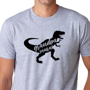 Grandpa Saurus Shirt -  Grandpa T-Shirt, Grandpasaurus Tee Shirt, Graphic Grandpa Shirt,  Dinosaur Grandpa Shirt, Family Dinosaur Shirt