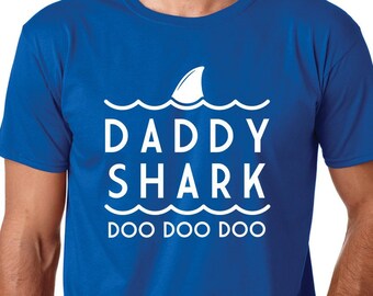 Daddy Shark, Daddy Shark Shirt, Dad Shark T-Shirt, Shark Themed Party Shirt, Family Shark Shirts, Daddy Shark T-Shirt, Easter Family Gifts