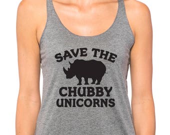 Save The Chubby Unicorns Womens Tank Top, Workout Tank, Gym Tank, Funny Gym Shirt, Squat Tank Top, Fitness tank top, Cute Christmas Gift