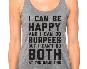 Burpees Womens Tank Top, Workout Tank, Gym Tank, Funny Gym Shirt, Running Tank Top, Fitness tank top, Cute Christmas Gift, Funny Burpees tee