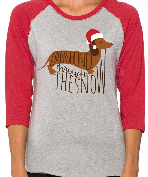 Dachshund Snow T-Shirt Dachshund Snow T-Shirt