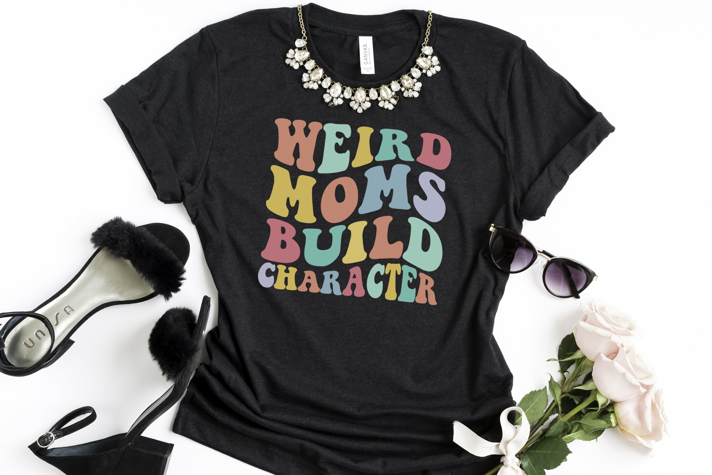 Having A Weird Mom Builds Character Tshirt Mommy And Me Tee Having A Weird Mom Builds Character Tshirt Mommy And Me Tee
