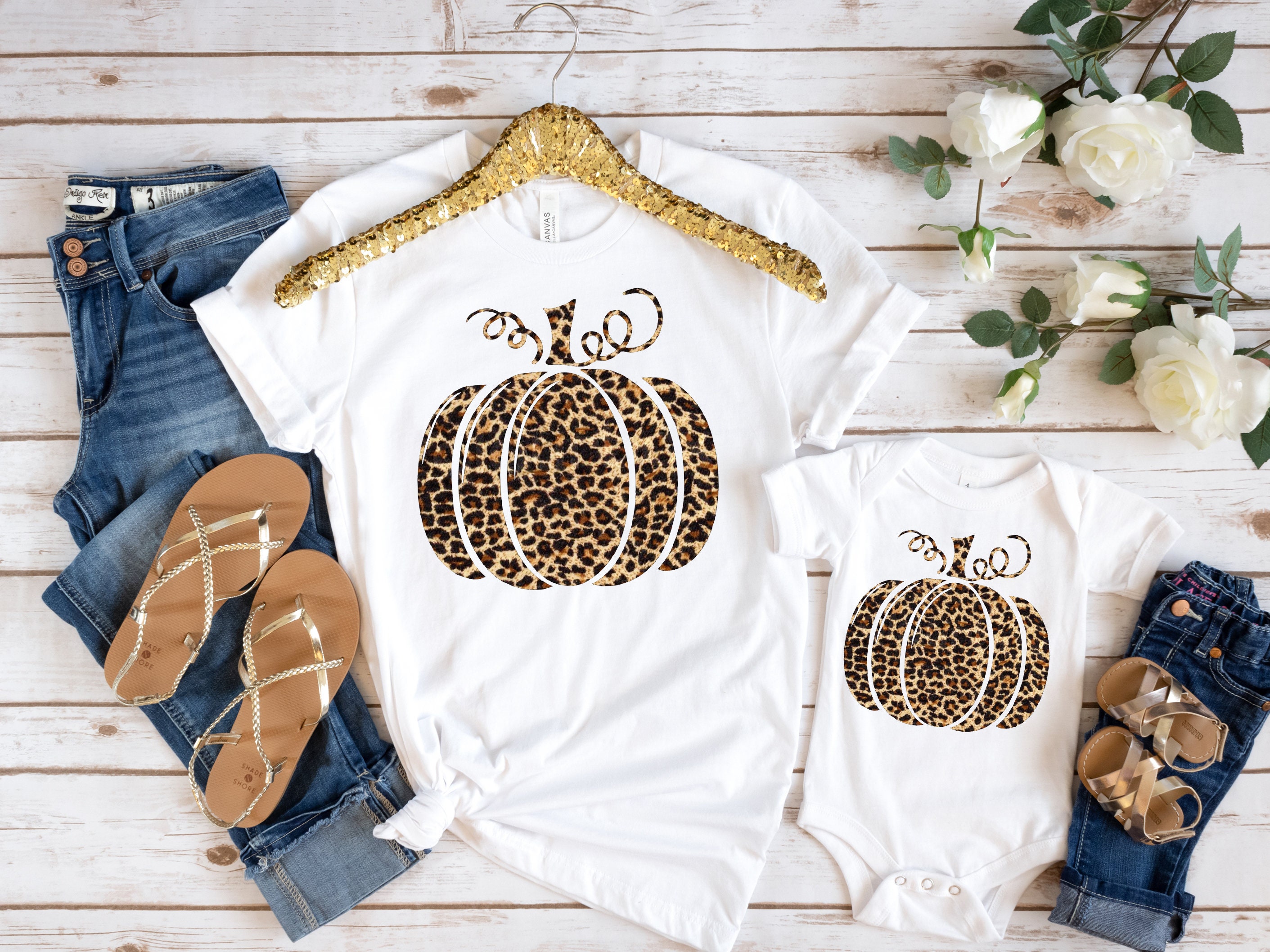 Pumpkin Spice Mom And Daughter Matching Plaid Shirts Mommy And Me